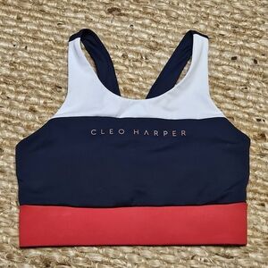 Cleo Harper Red, White & Blue Sports Bra - Sz Medium
